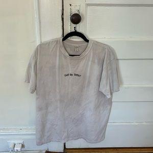 White Marbel M and O Large Tee Shirt